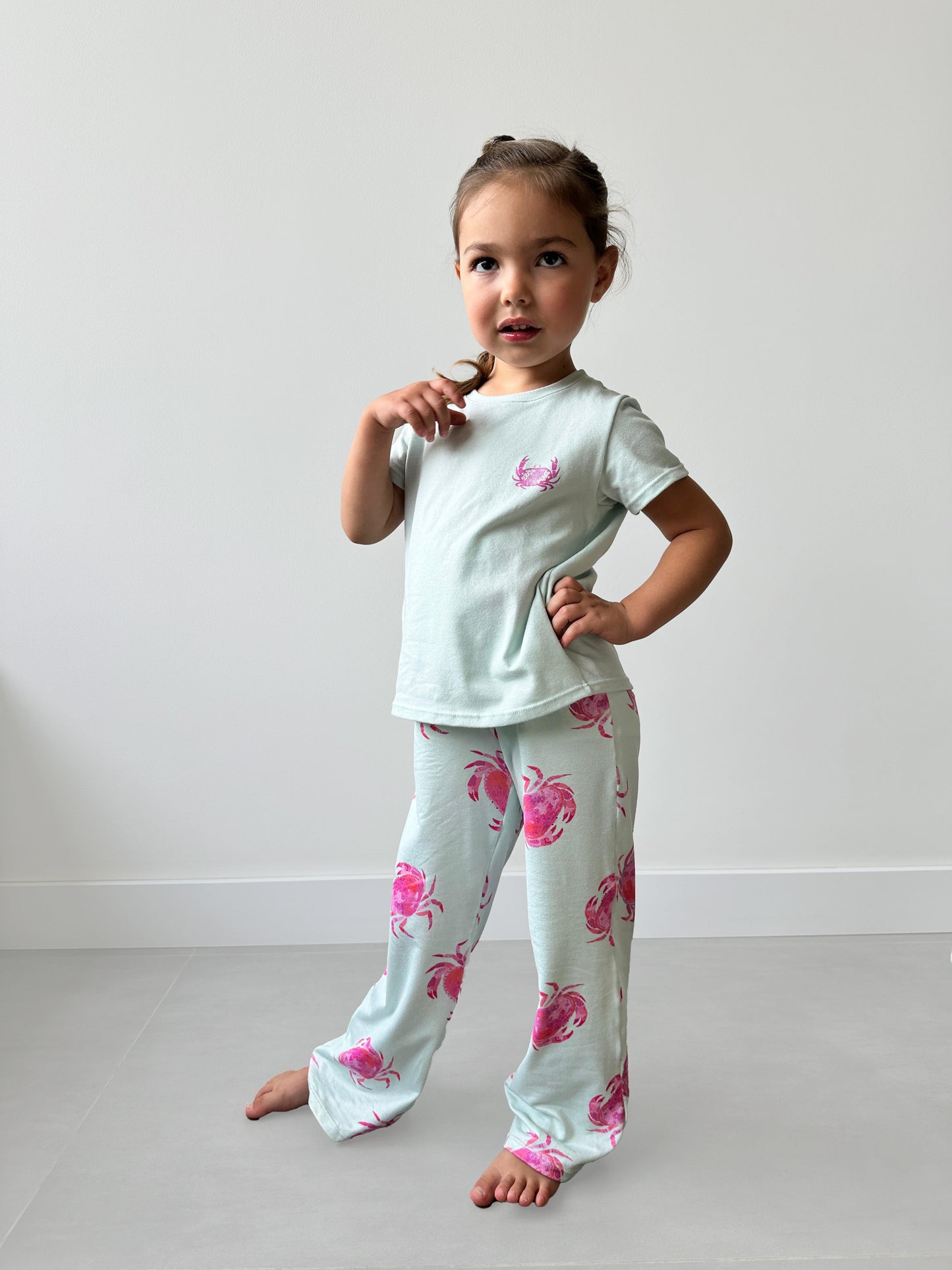 Pijama niña Pantalón blusa manga corta