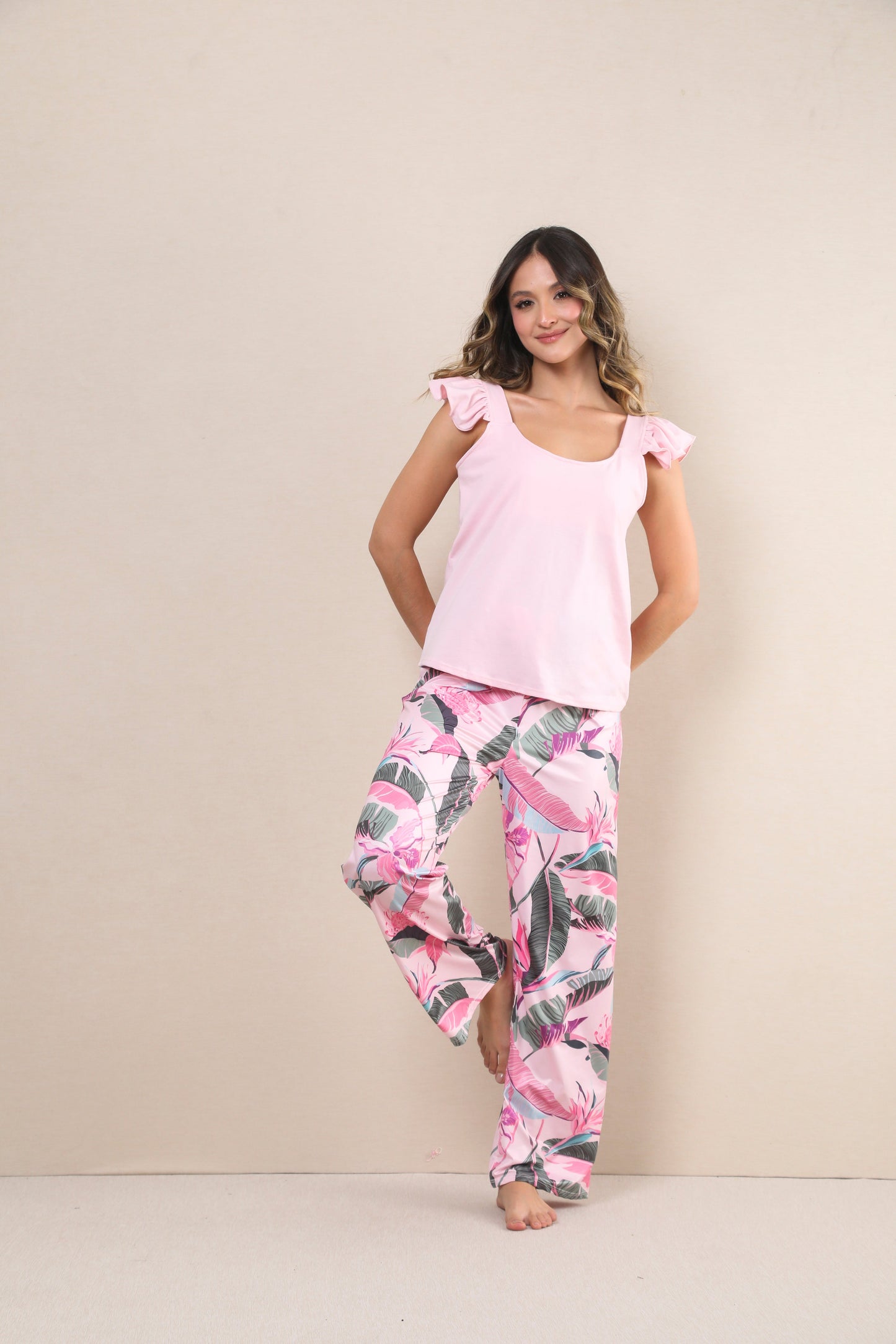 Pijama mujer pantalón blusa manga sisa