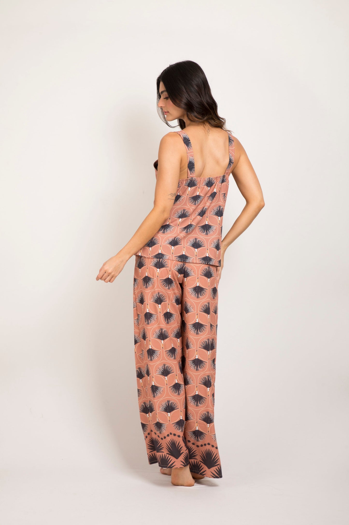 Pijama mujer pantalón blusa tirantes
