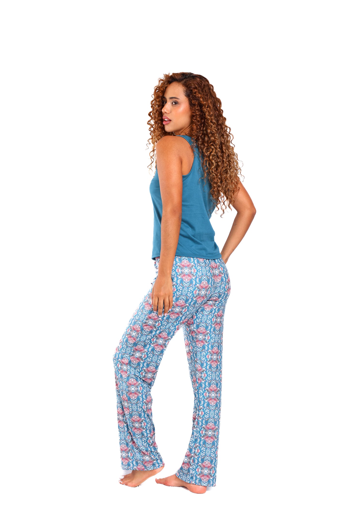 Pijama mujer pantalón blusa manga sisa