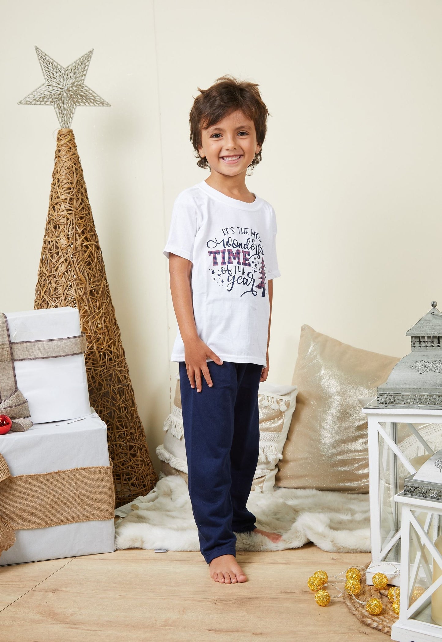PIJAMA FAMILIA CAMISETA Y PANTALON