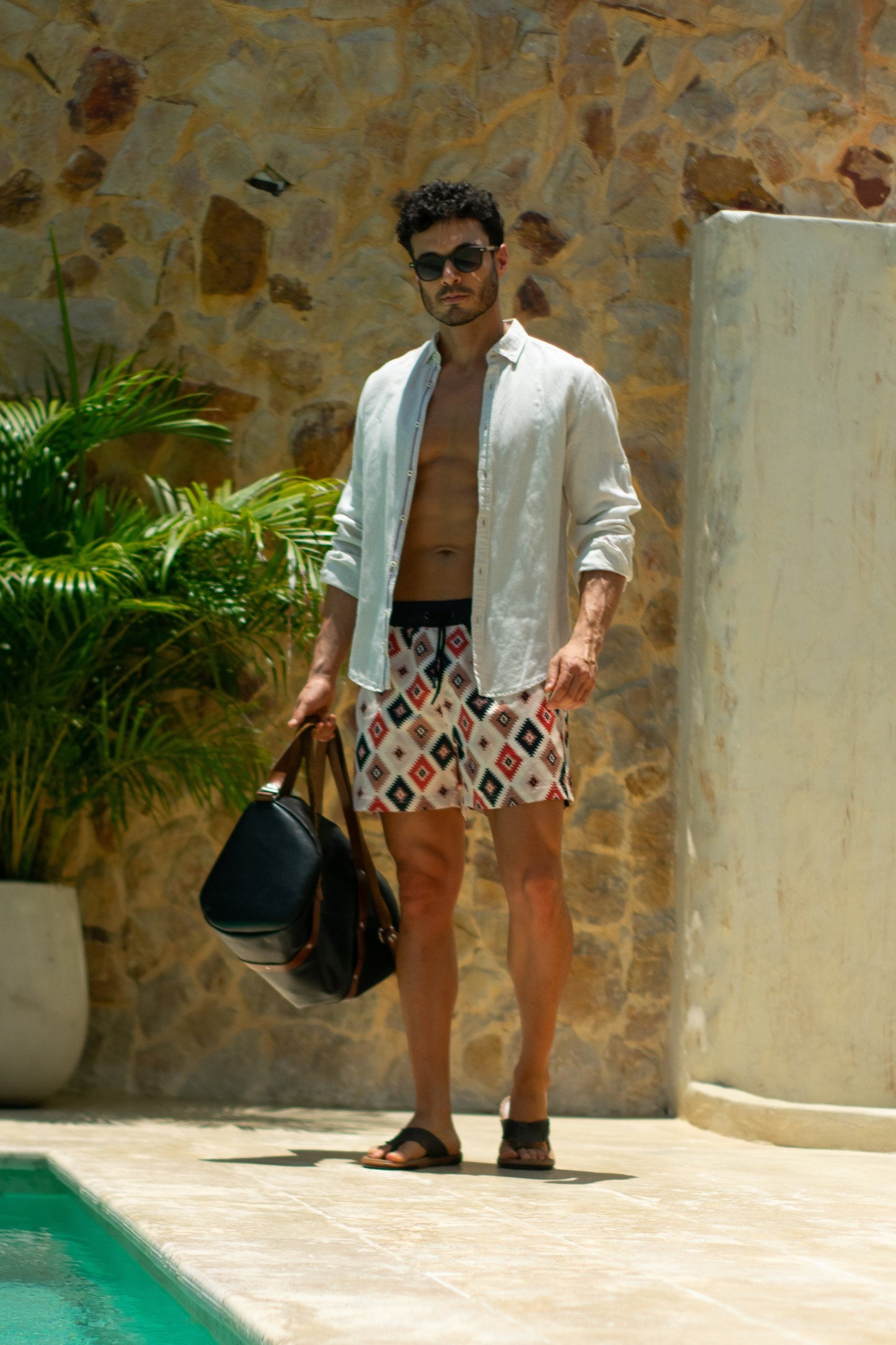 Pantaloneta de baño tipo surf/swimwear