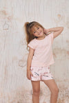 Pijama niña short blusa manga corta