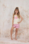 Pijama niña short blusa manga corta