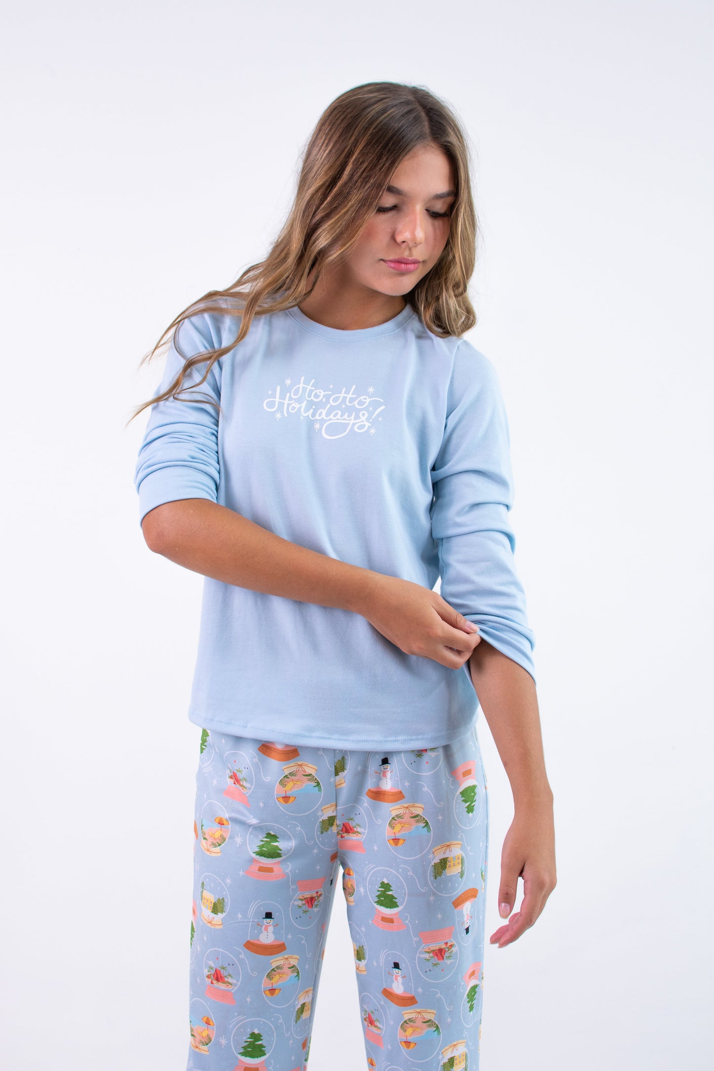 Pijama niña pantalón blusa manga larga