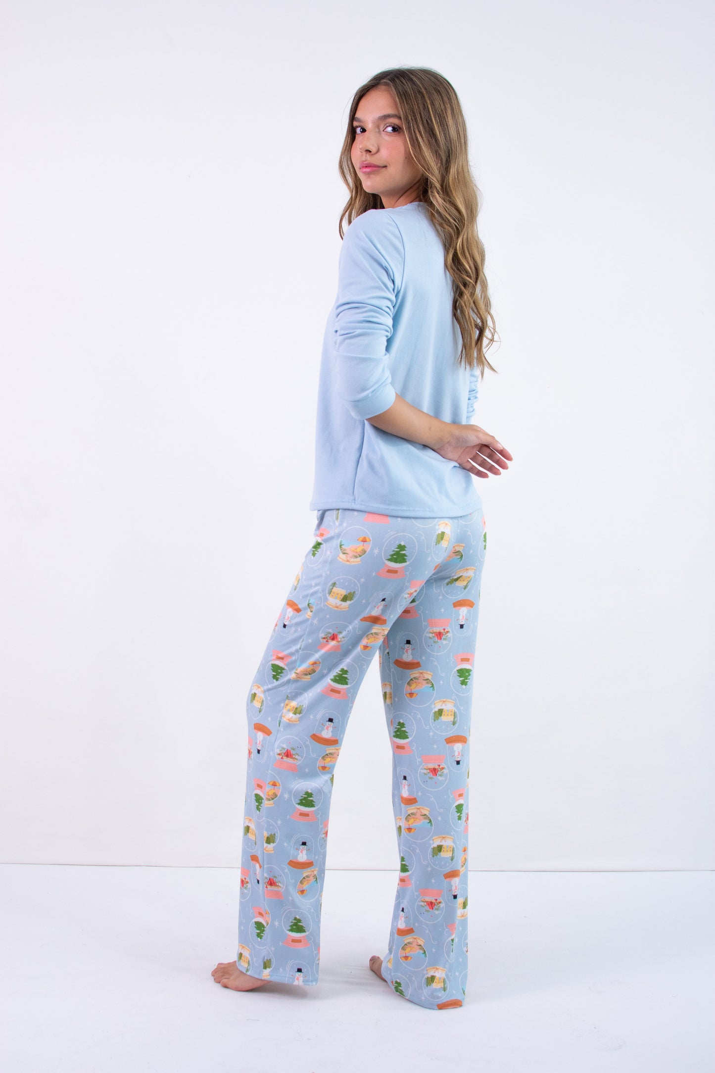 Pijama niña pantalón blusa manga larga