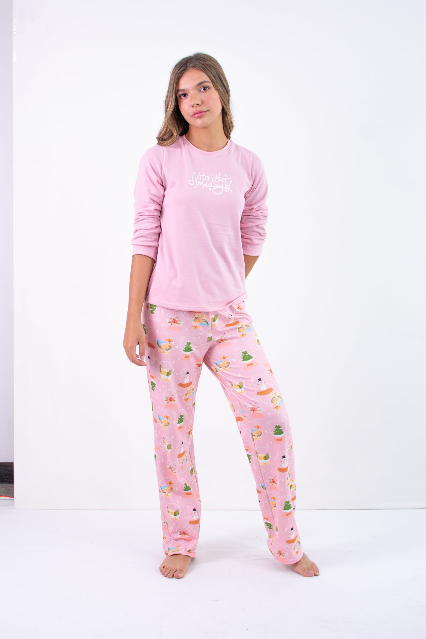 Pijama niña pantalón blusa manga larga