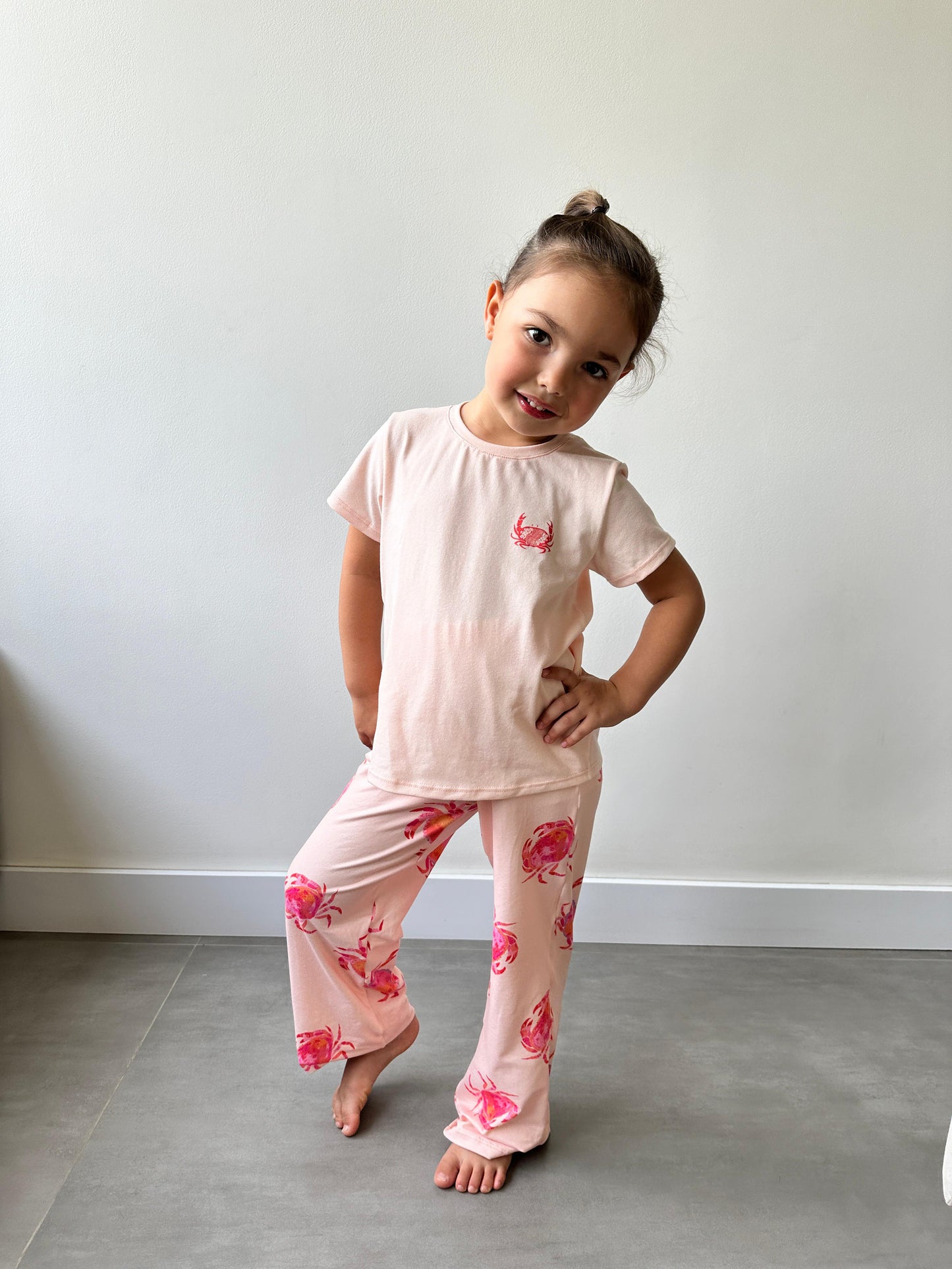 Pijama niña Pantalón blusa manga corta