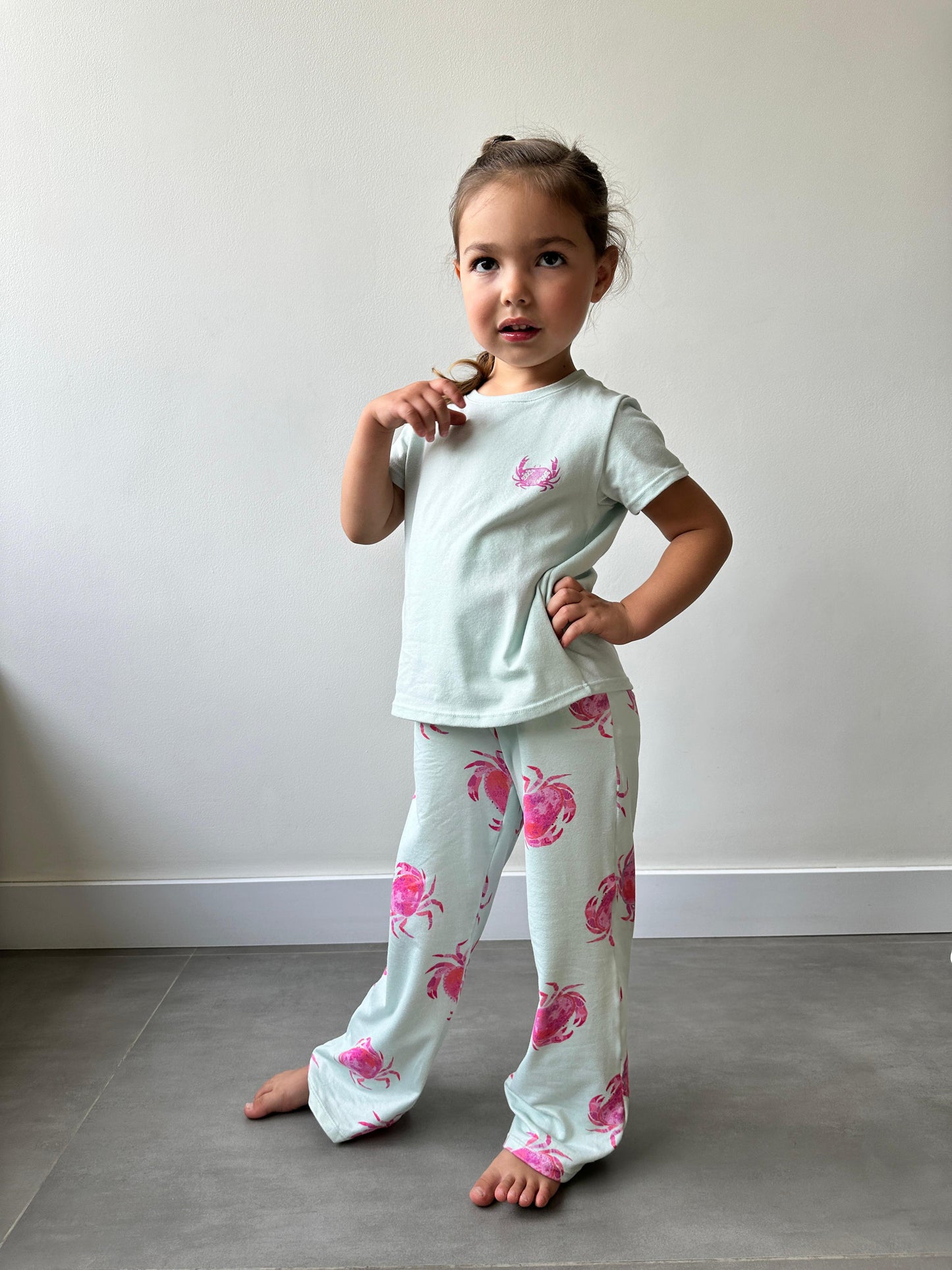 Pijama niña Pantalón blusa manga corta