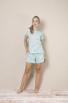 Pijama mujer short blusa manga corta