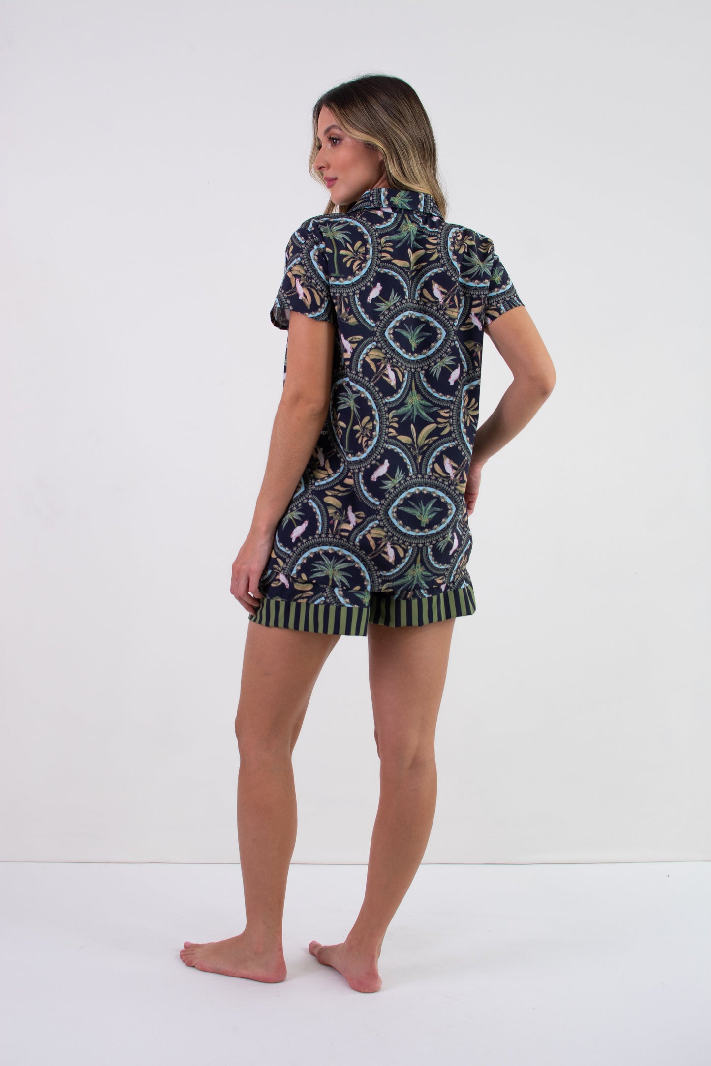 Pijama mujer short manga corta