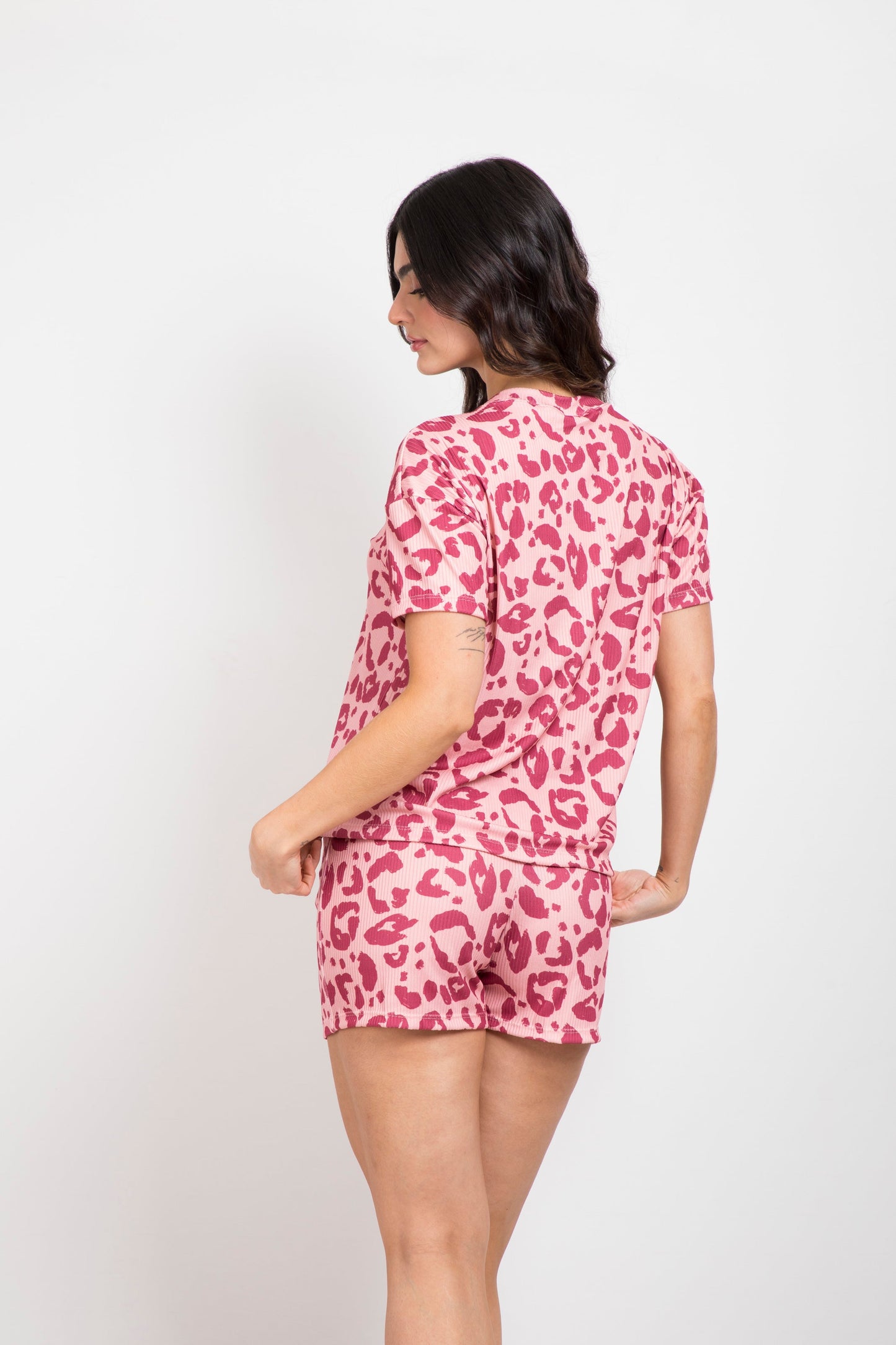 Pijama mujer short blusa manga corta