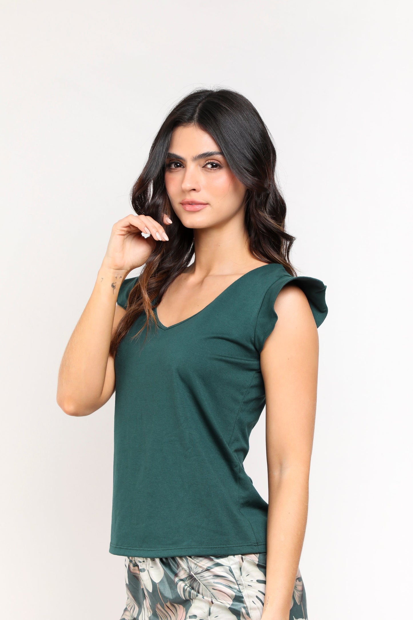 Pijama mujer short blusa manga corta