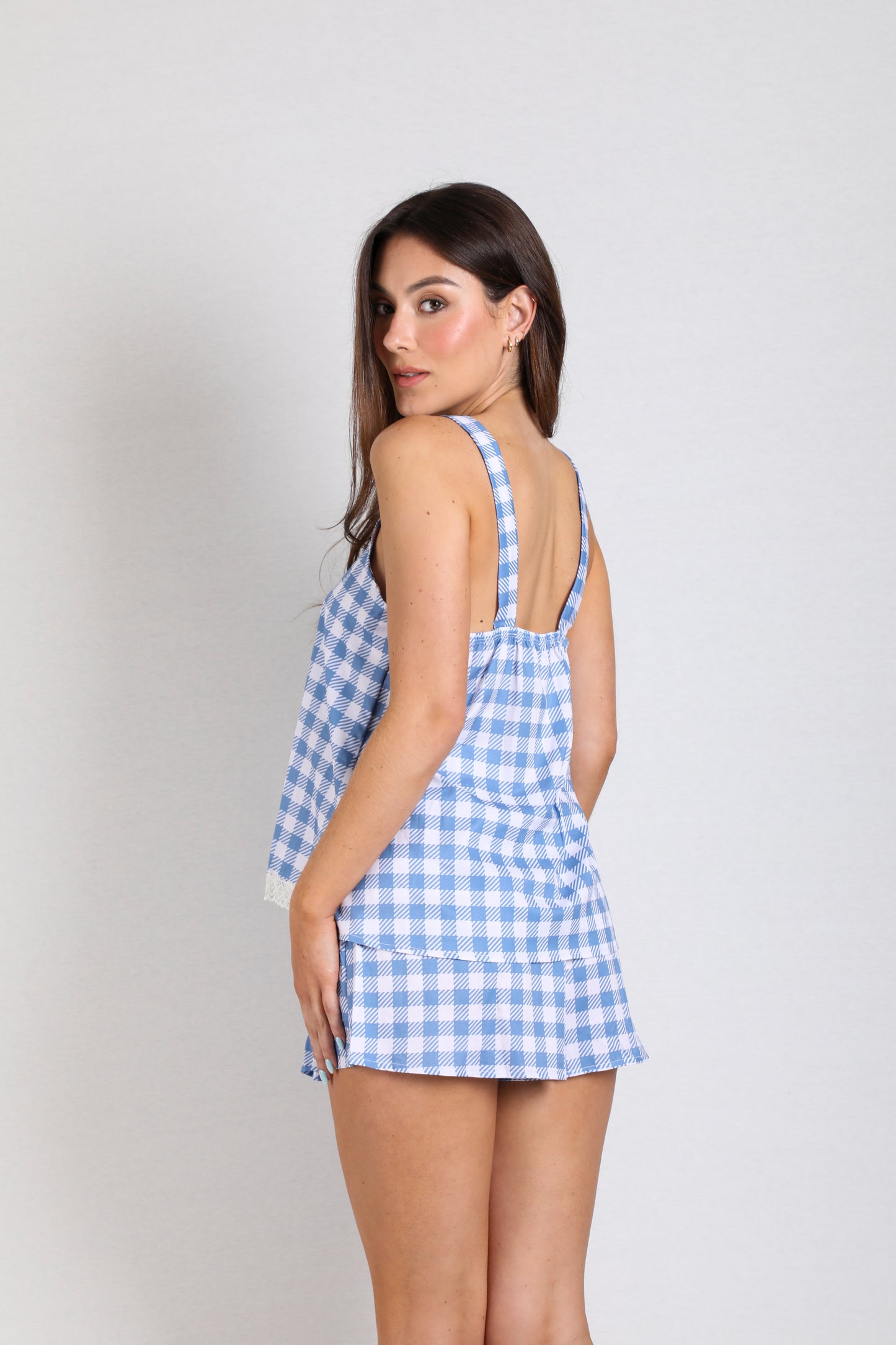 Pijama mujer short blusa tirantes