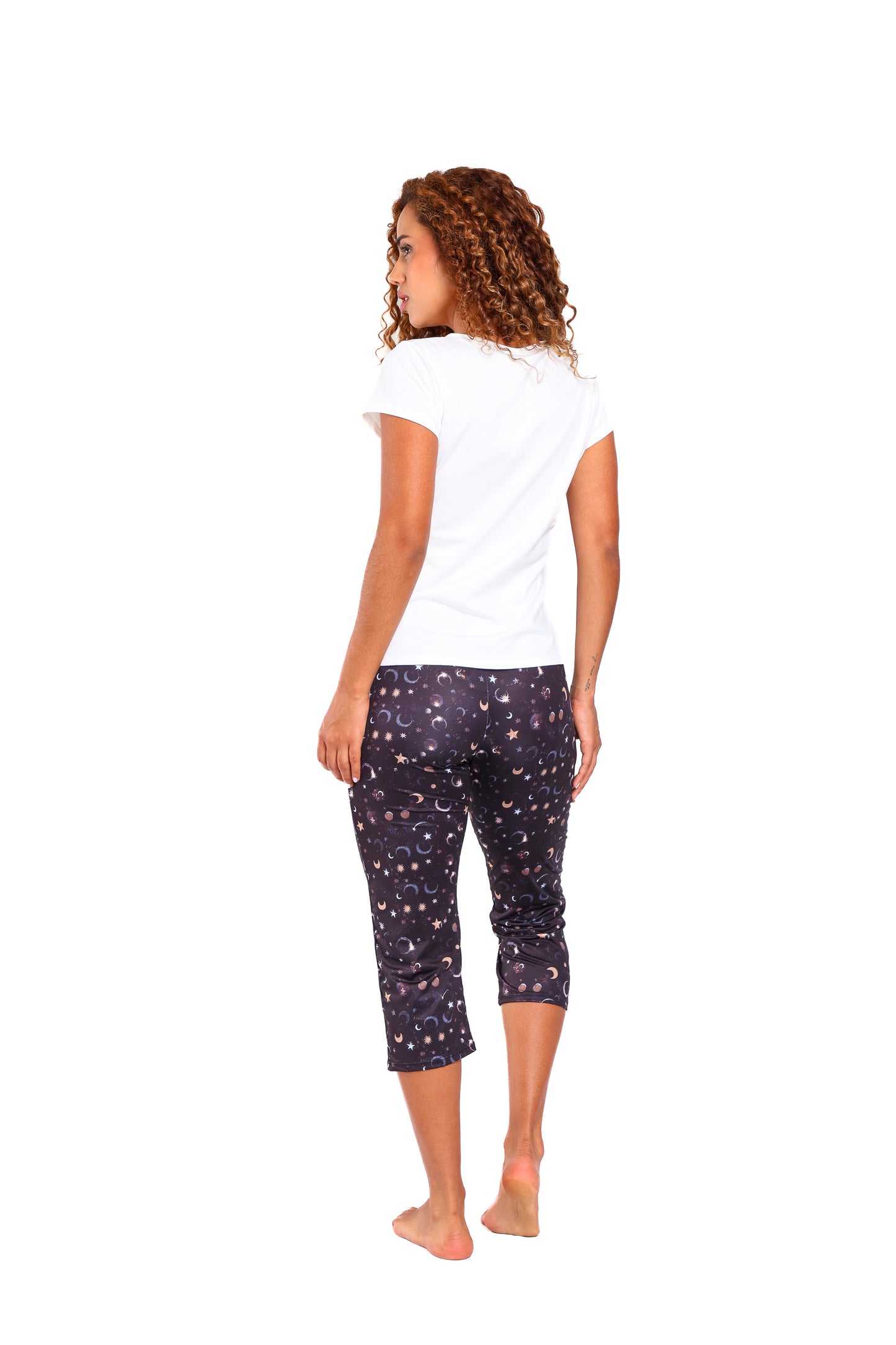 Pijama mujer capri blusa manga corta