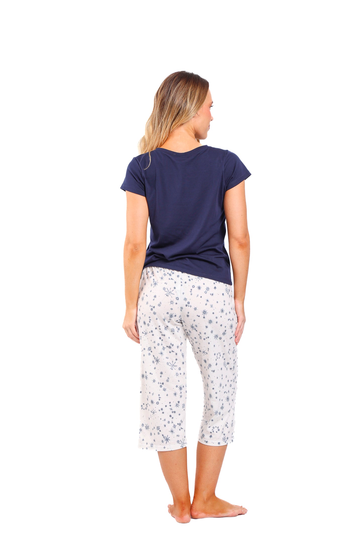 Pijama mujer capri blusa manga corta