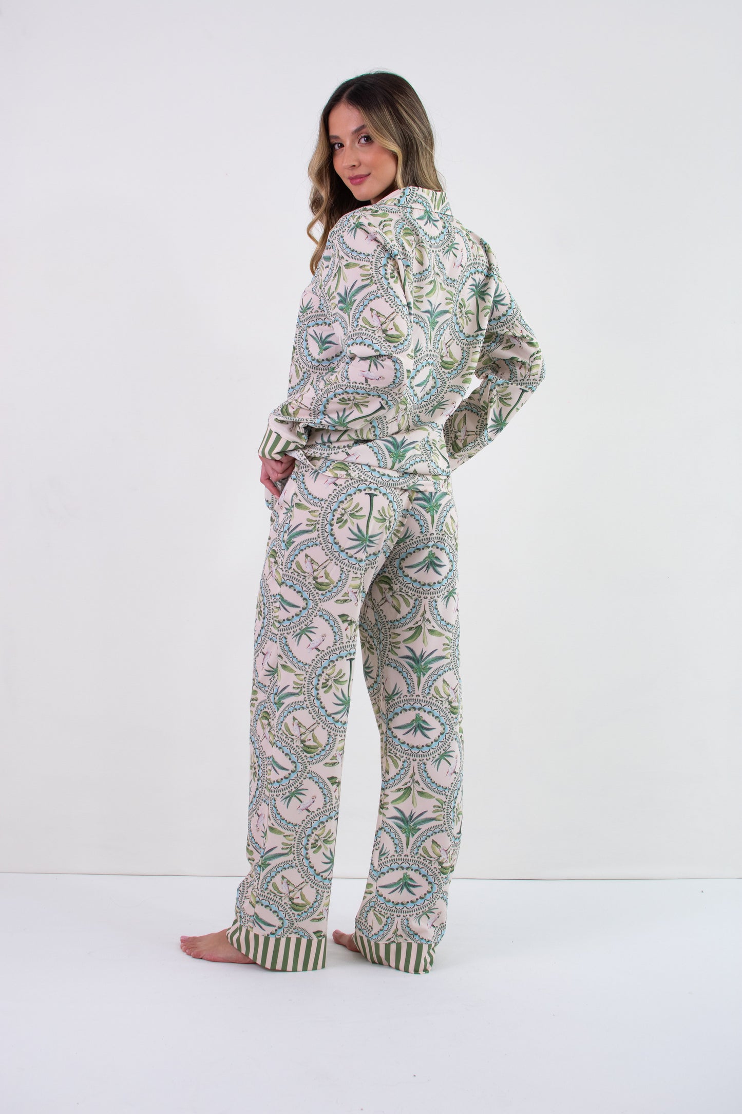 Pijama mujer pantalón blusa manga larga