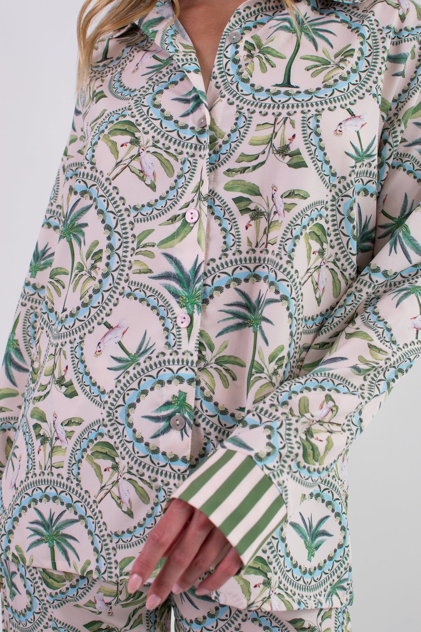 Pijama mujer pantalón blusa manga larga