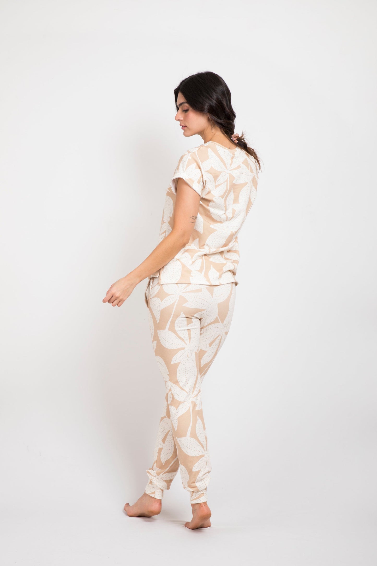 Pijama mujer pantalón blusa  manga corta