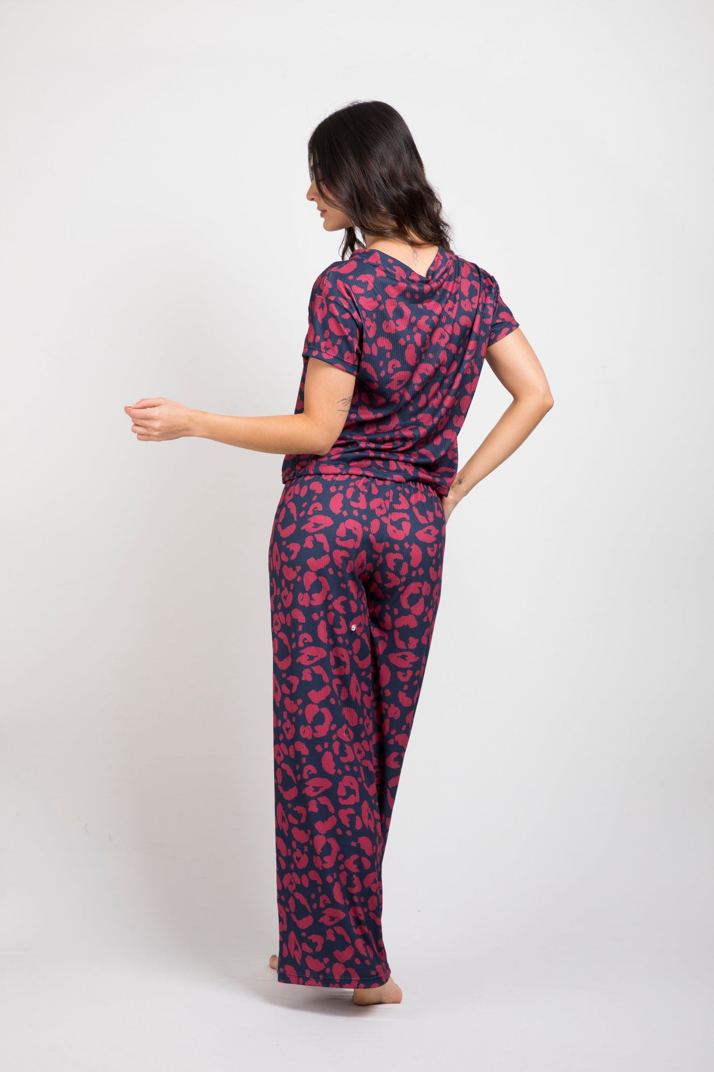 Pijama mujer pantalón blusa manga corta