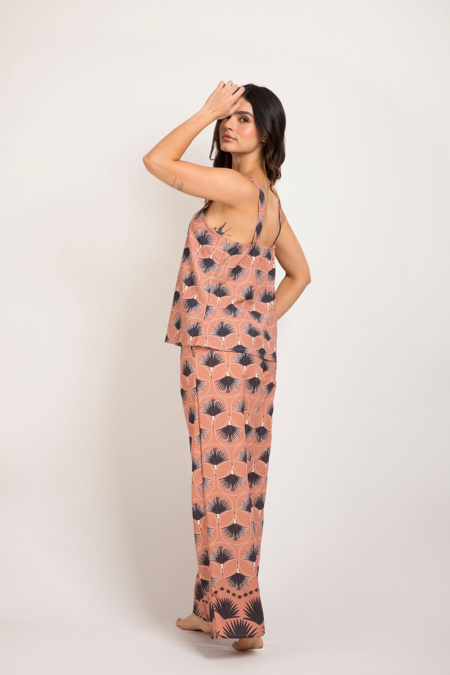 Pijama mujer pantalón blusa tirantes