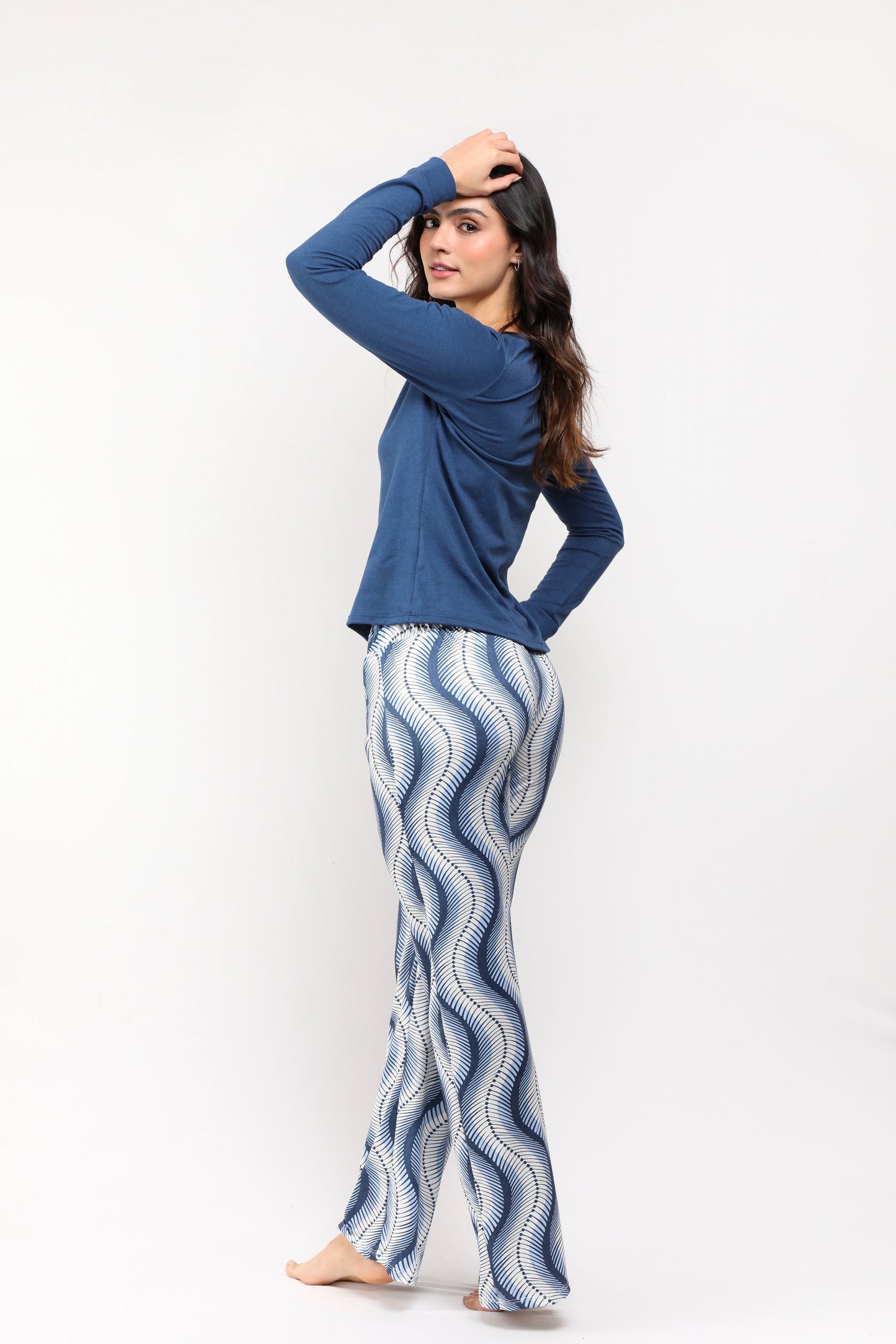 Pijama mujer pantalón blusa manga larga