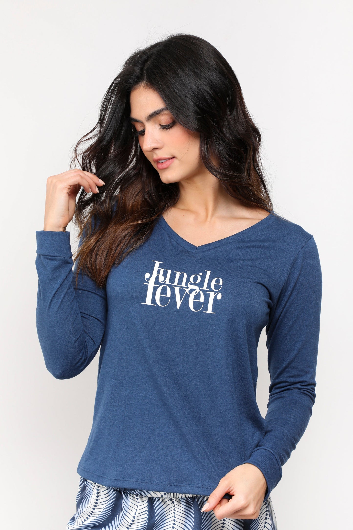 Pijama mujer pantalón blusa manga larga
