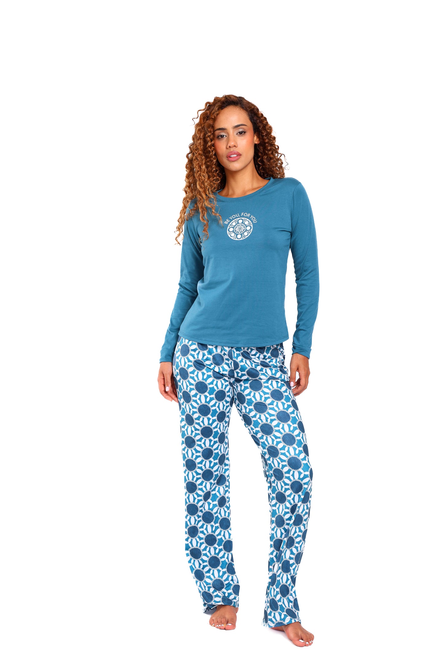 Pijama mujer pantalón blusa manga larga