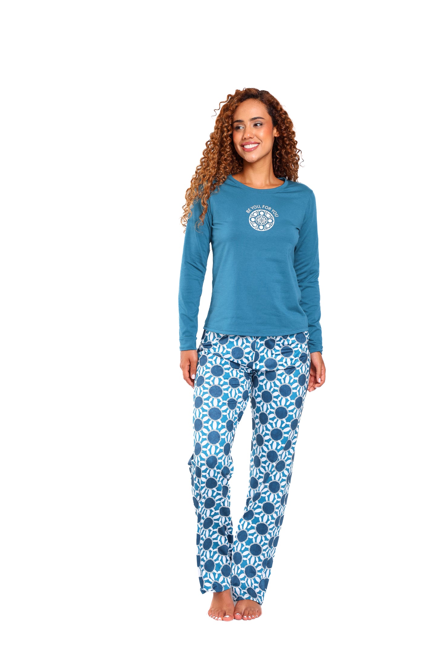 Pijama mujer pantalón blusa manga larga
