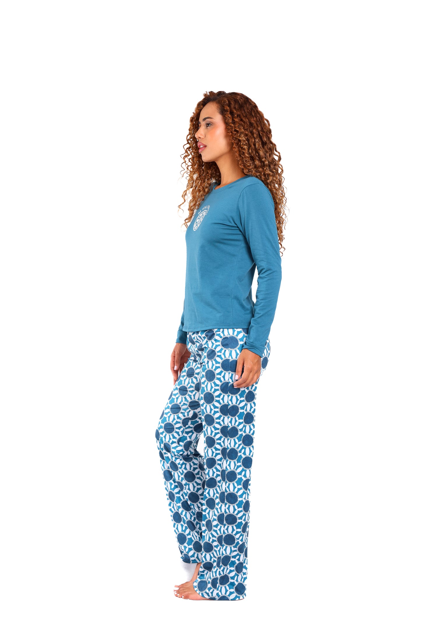 Pijama mujer pantalón blusa manga larga