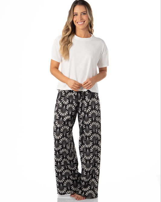 Pijama mujer pantalón blusa manga corta