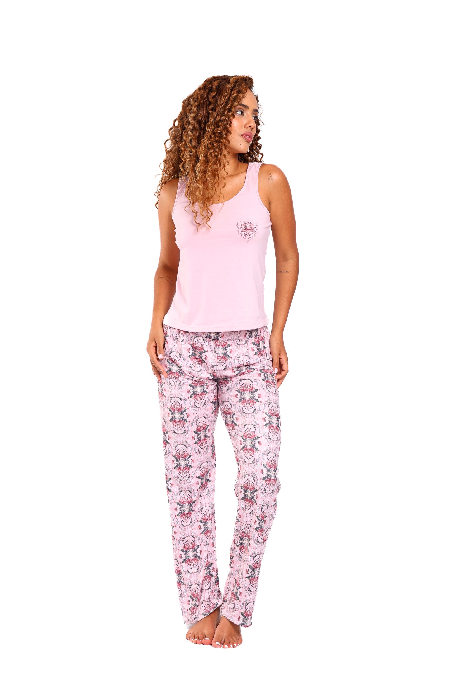 Pijama mujer pantalón blusa manga sisa