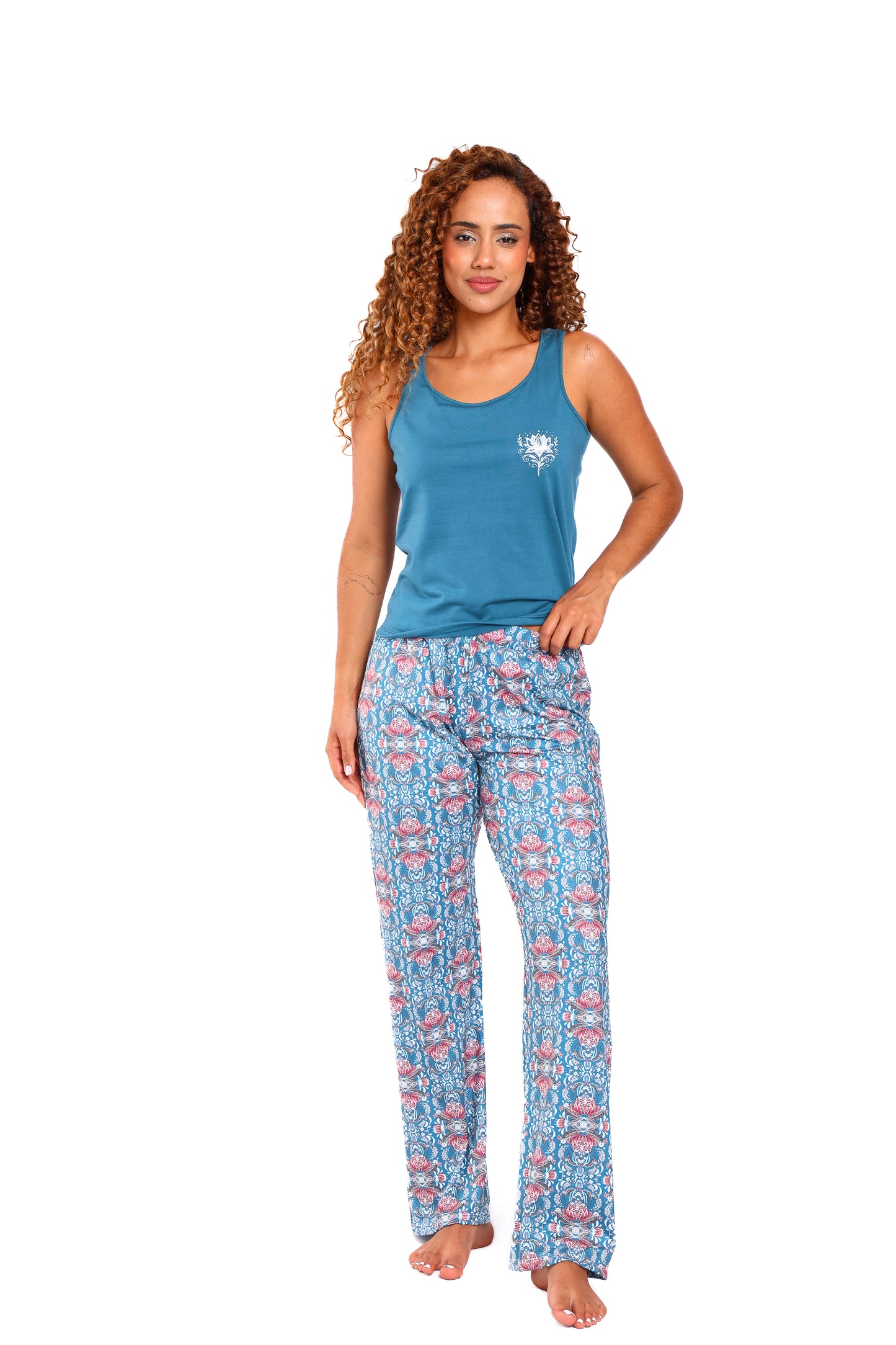 Pijama mujer pantalón blusa manga sisa