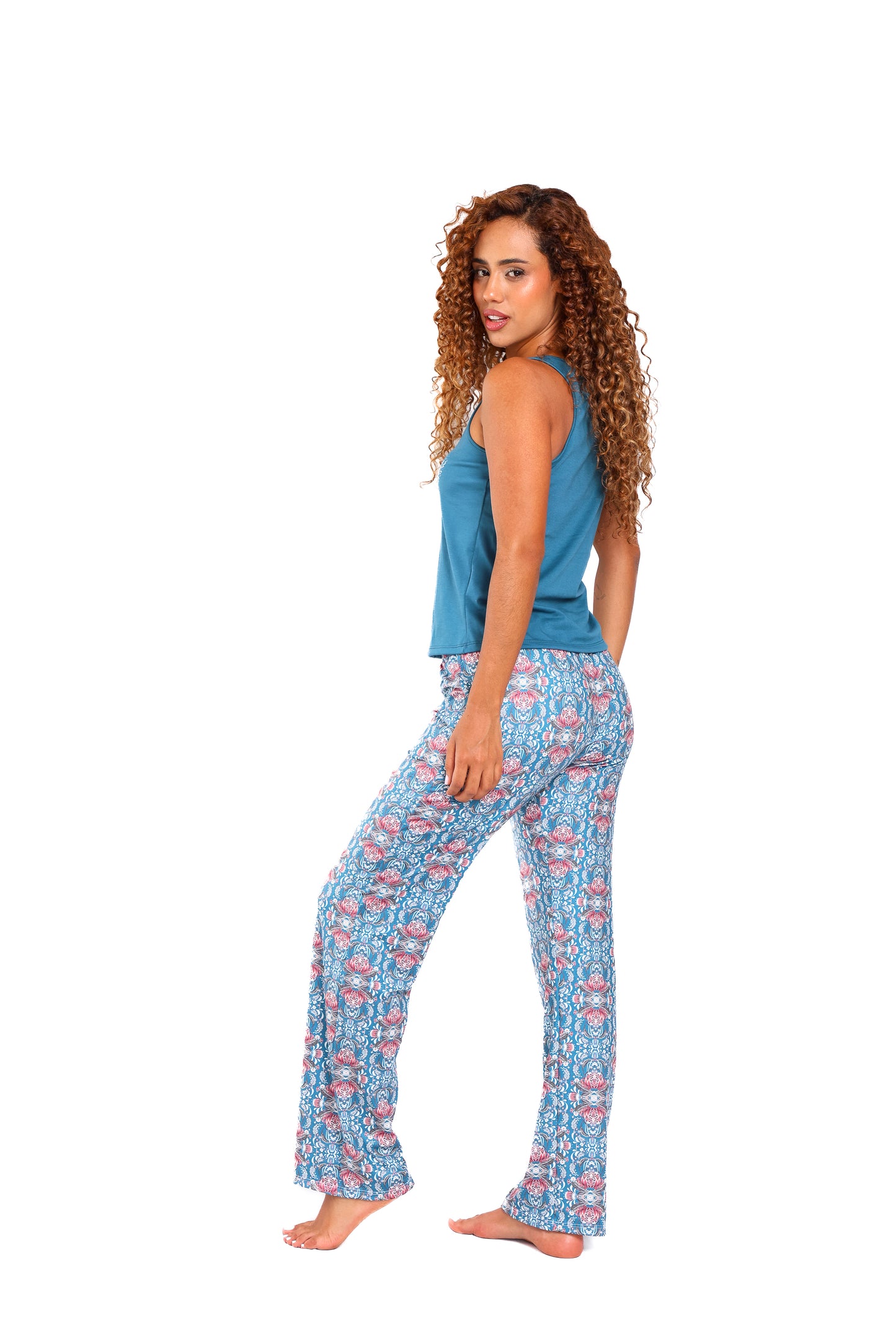 Pijama mujer pantalón blusa manga sisa
