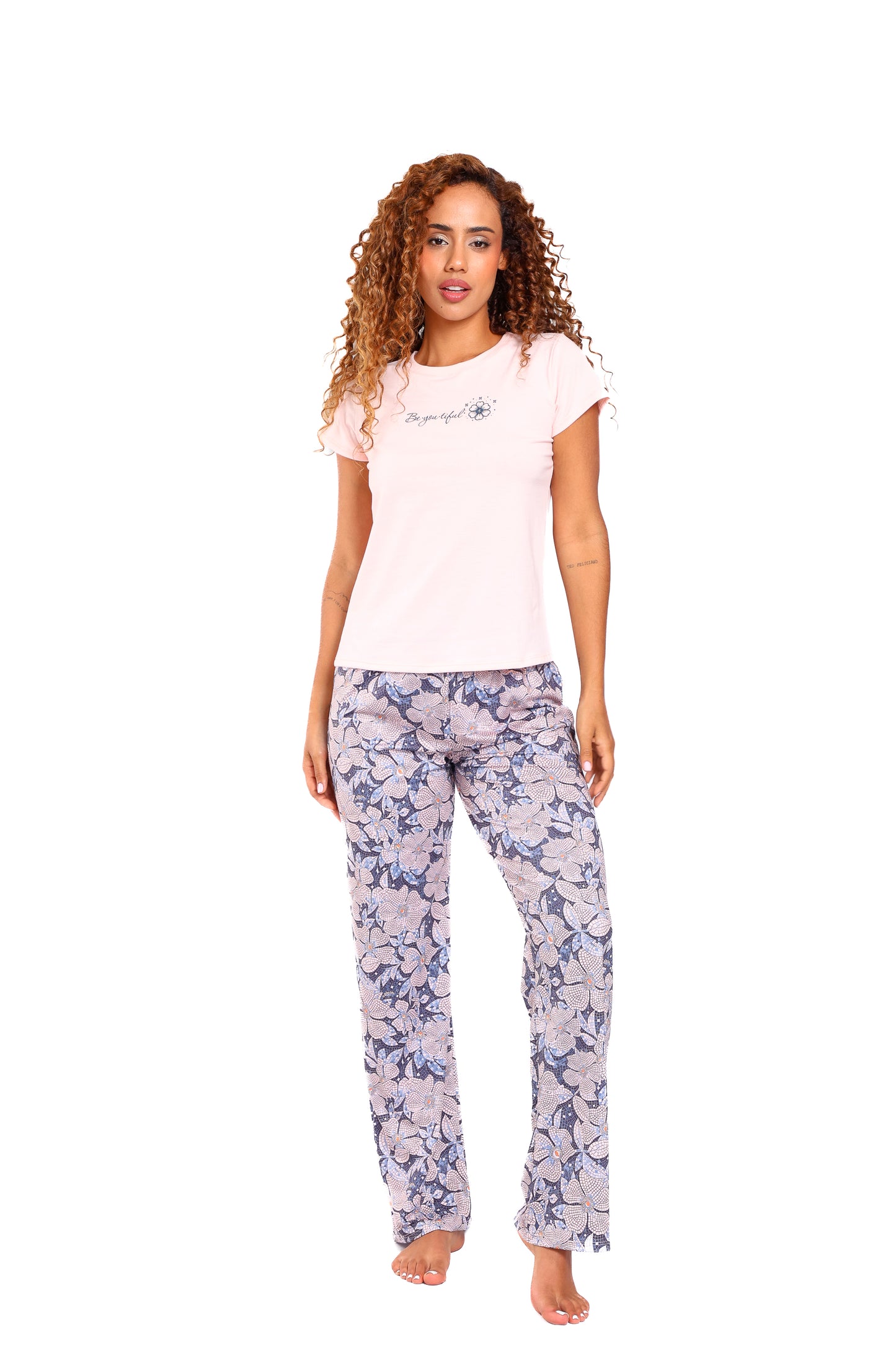 Pijama mujer pantalón blusa manga corta