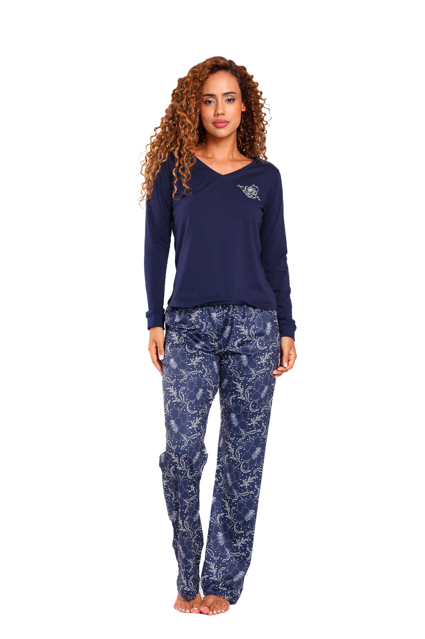Pijama mujer pantalón blusa manga larga