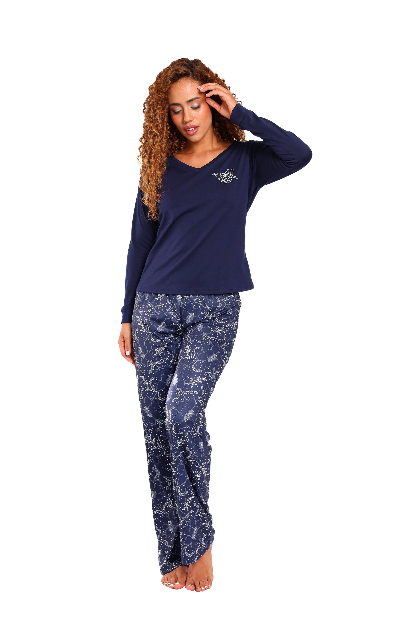 Pijama mujer pantalón blusa manga larga