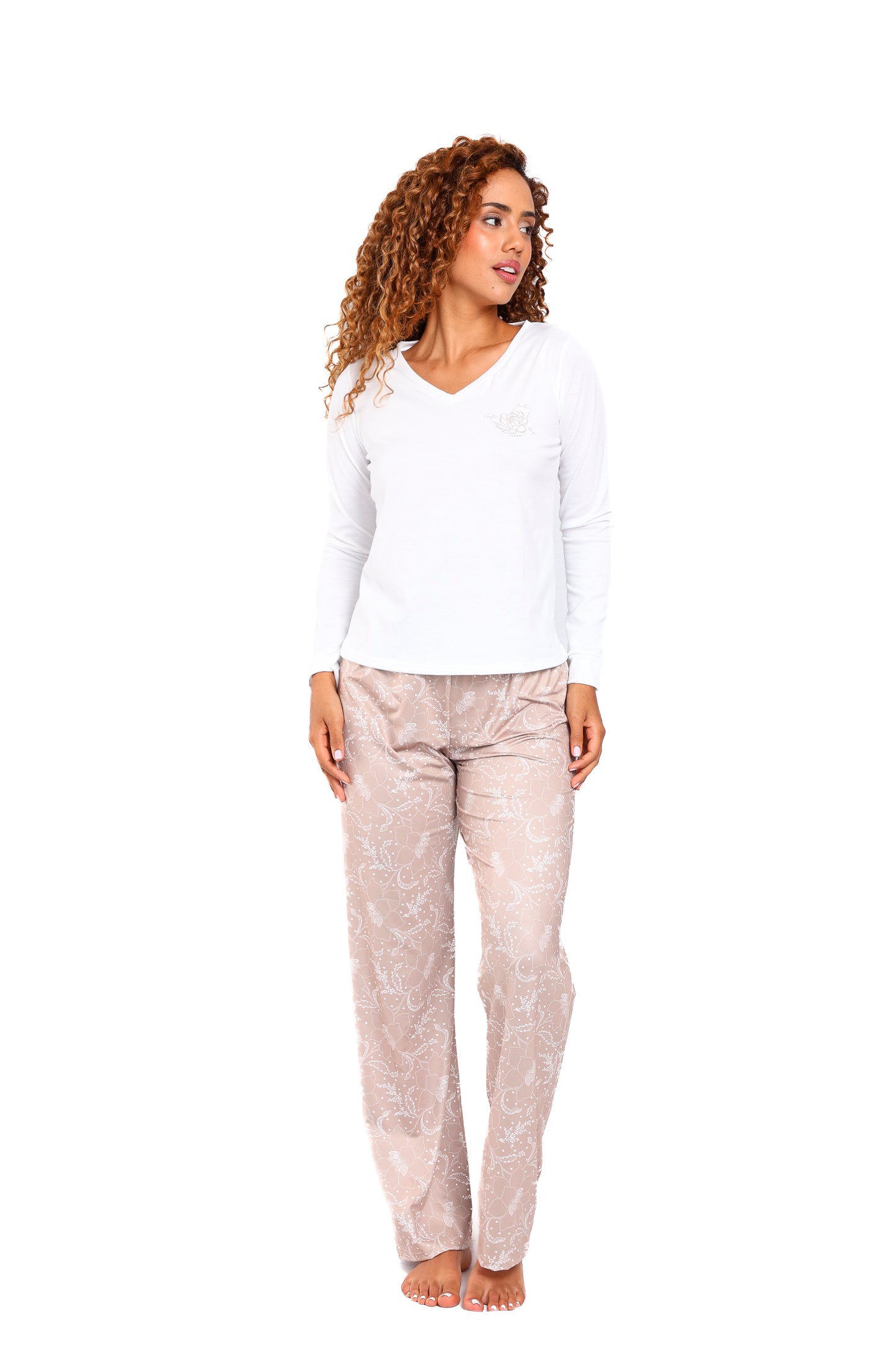 Pijama mujer pantalón blusa manga larga