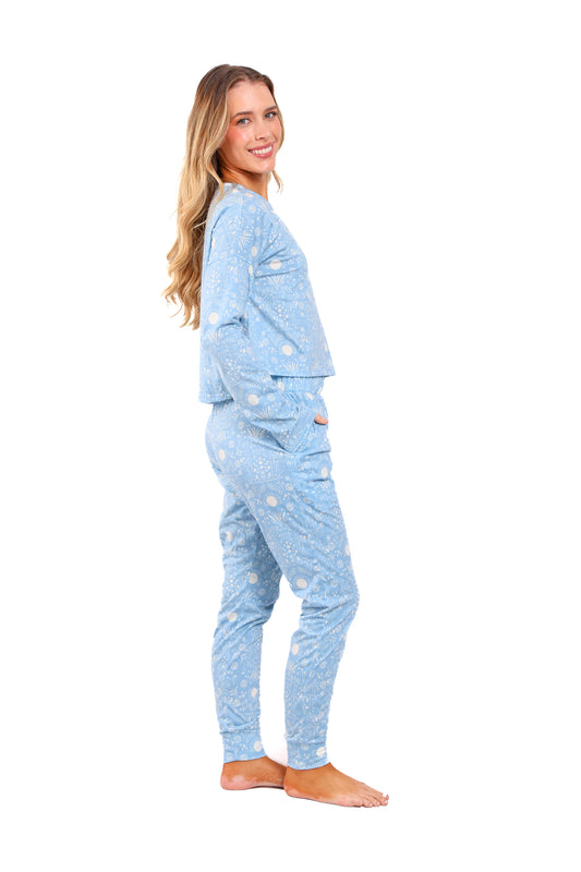 Pijama mujer pantalón blusa manga larga