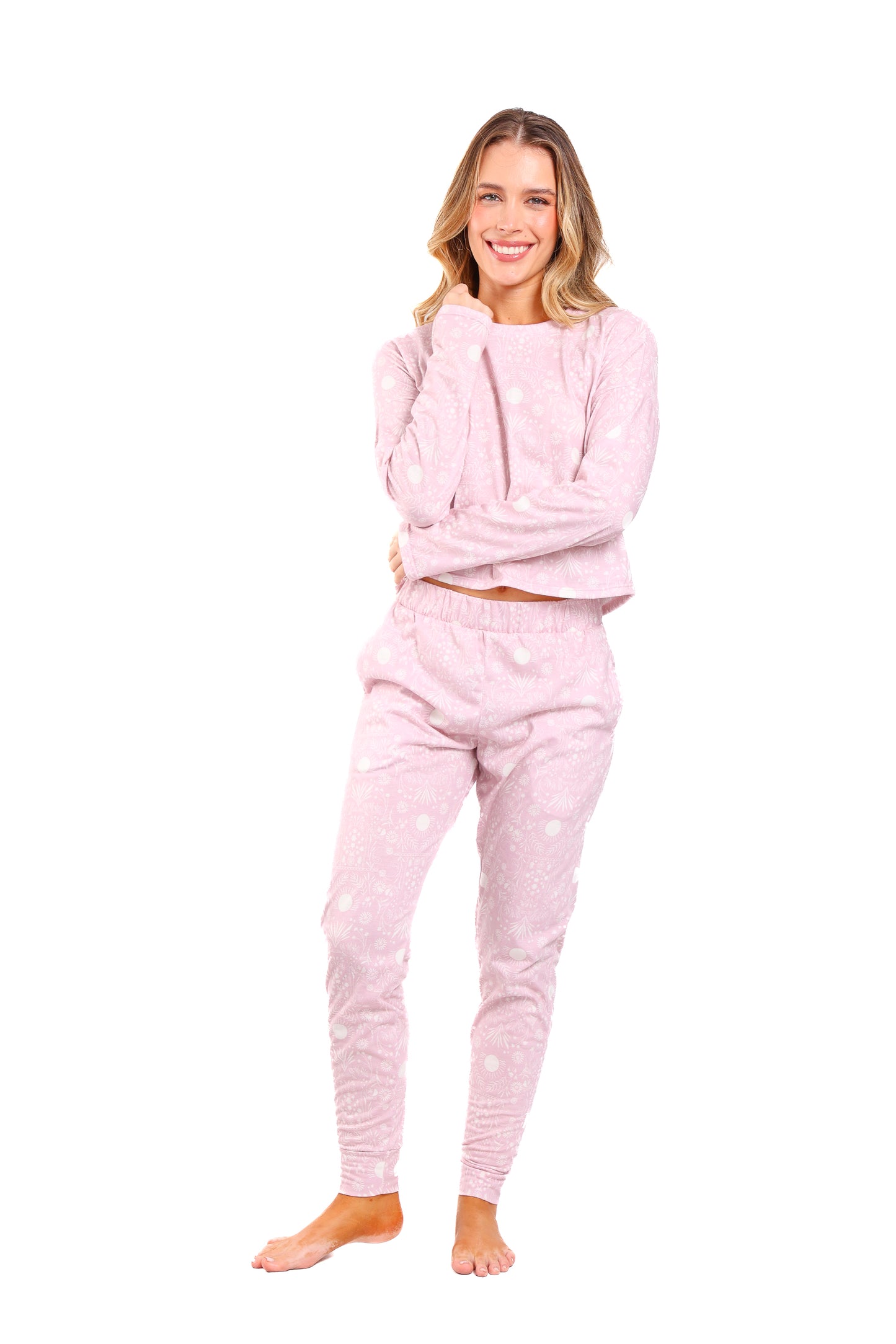 Pijama mujer pantalón blusa manga larga