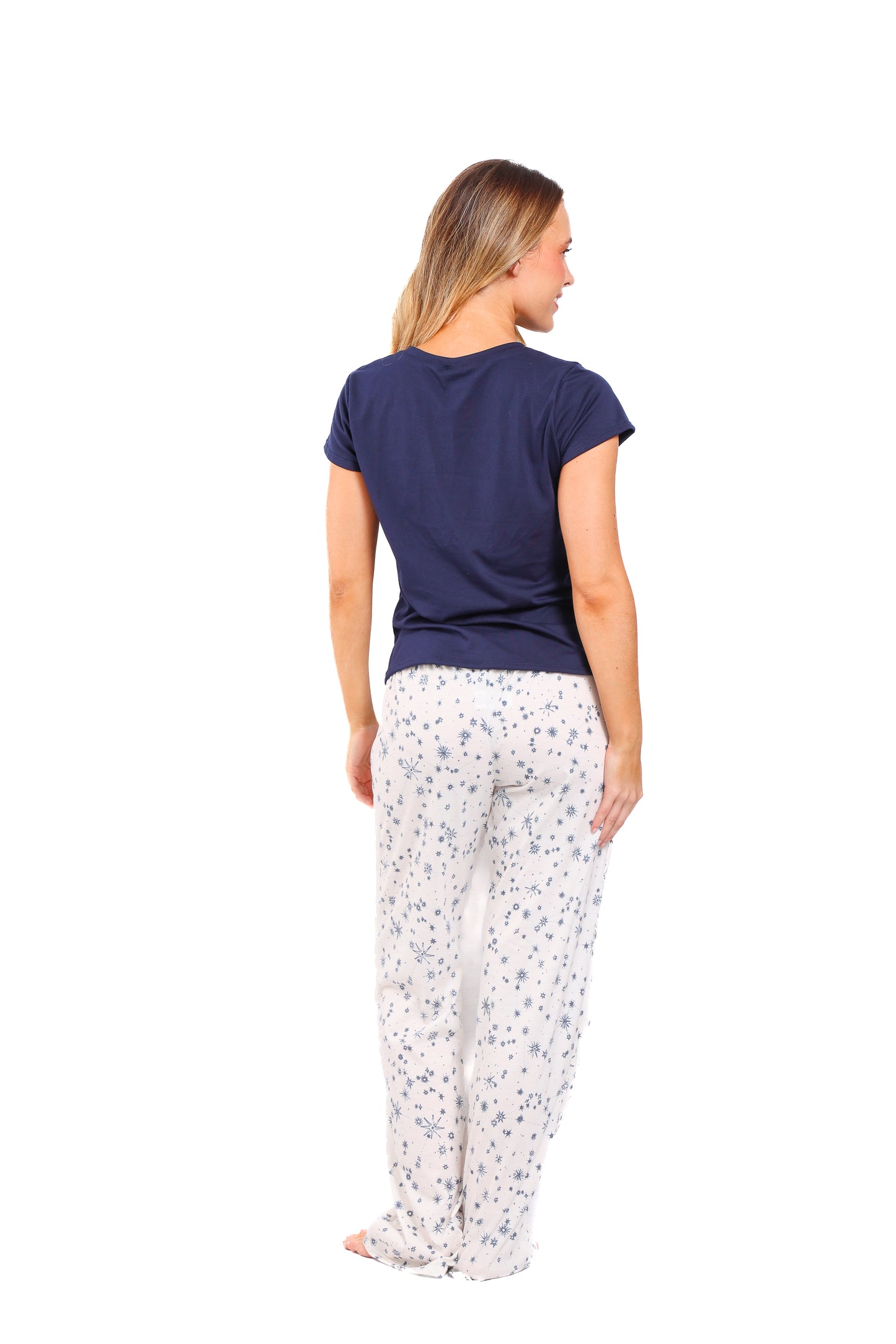 Pijama mujer pantalón blusa manga corta
