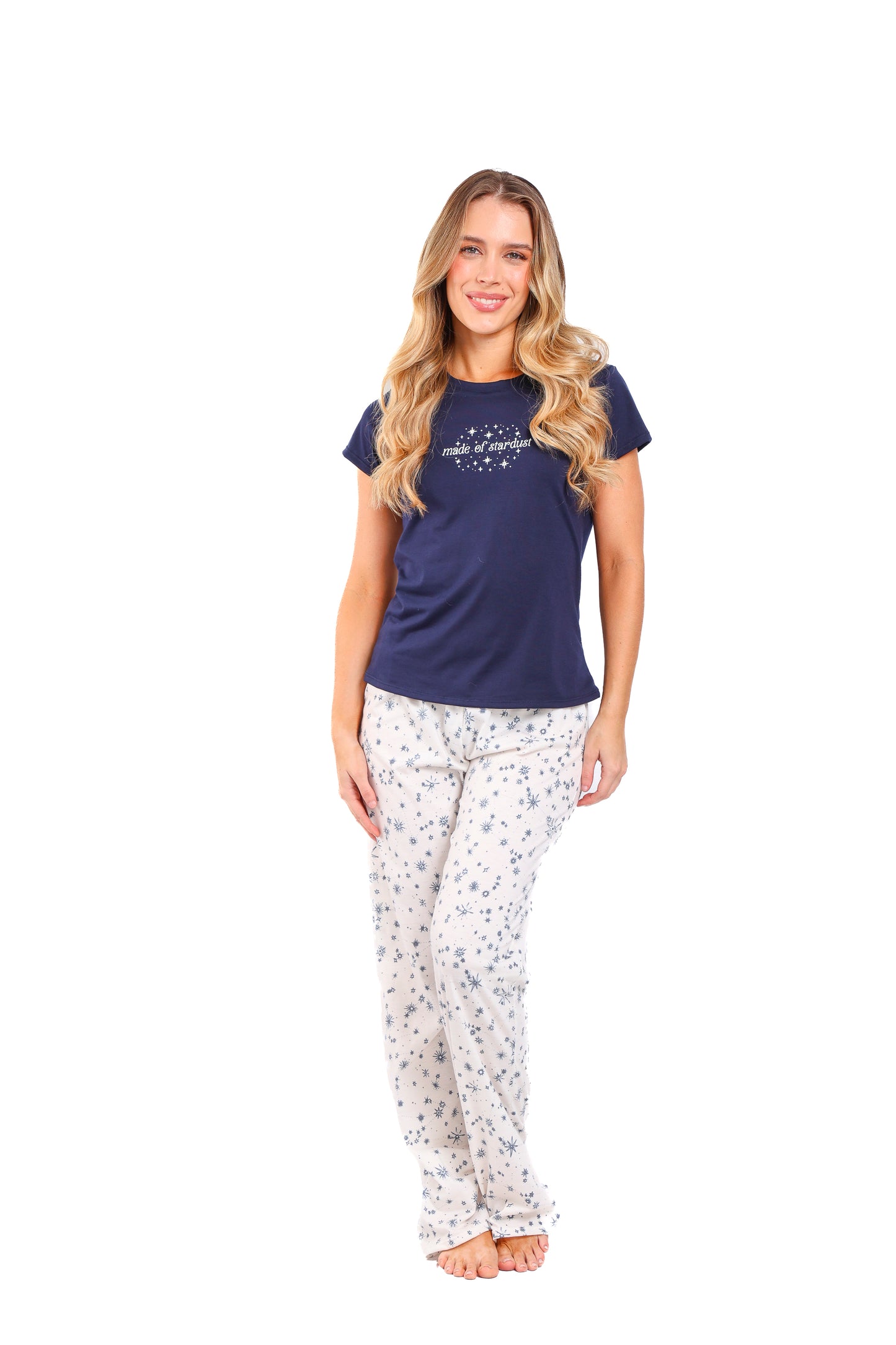Pijama mujer pantalón blusa manga corta