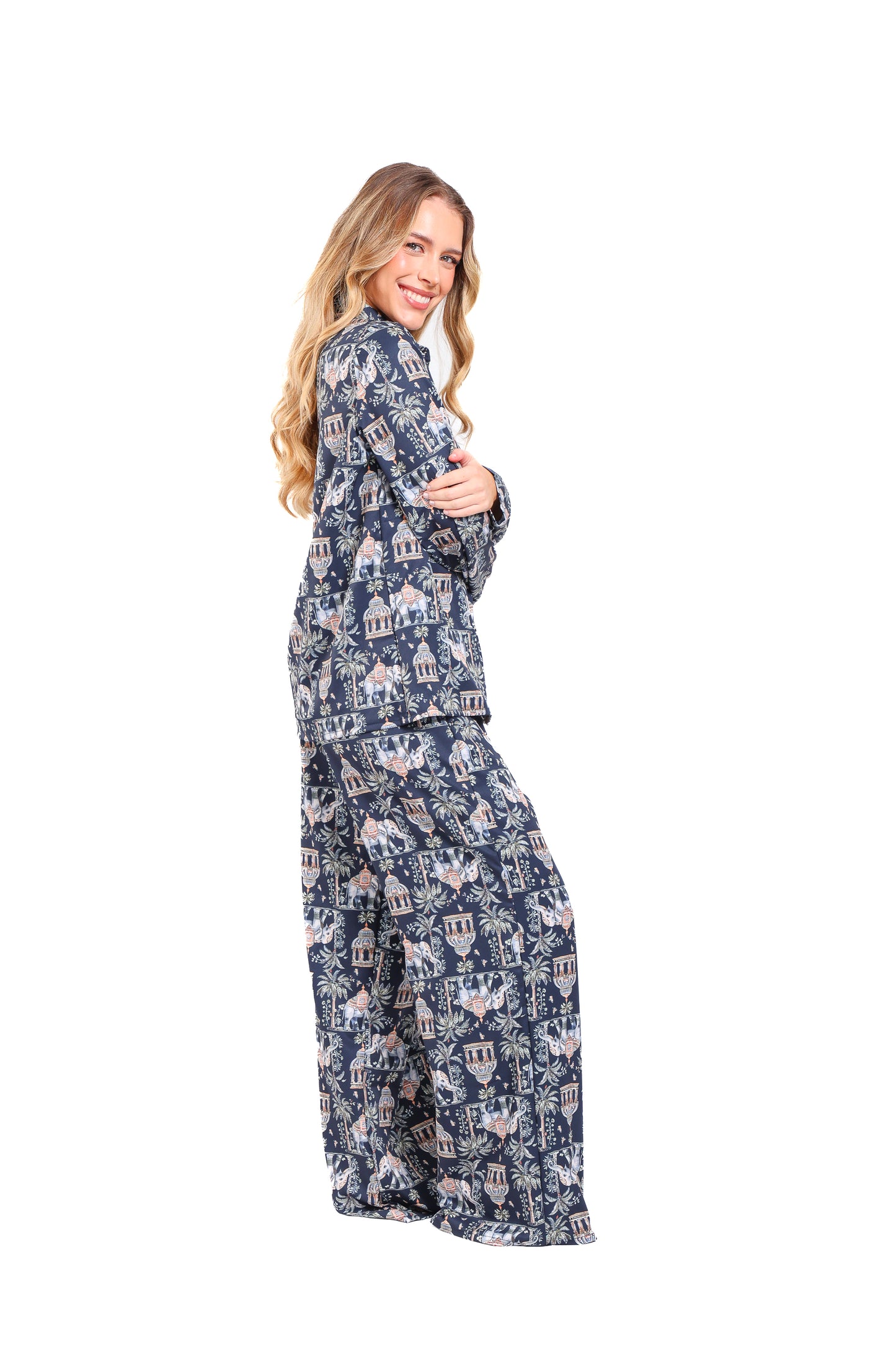 Pijama mujer pantalón blusa manga larga