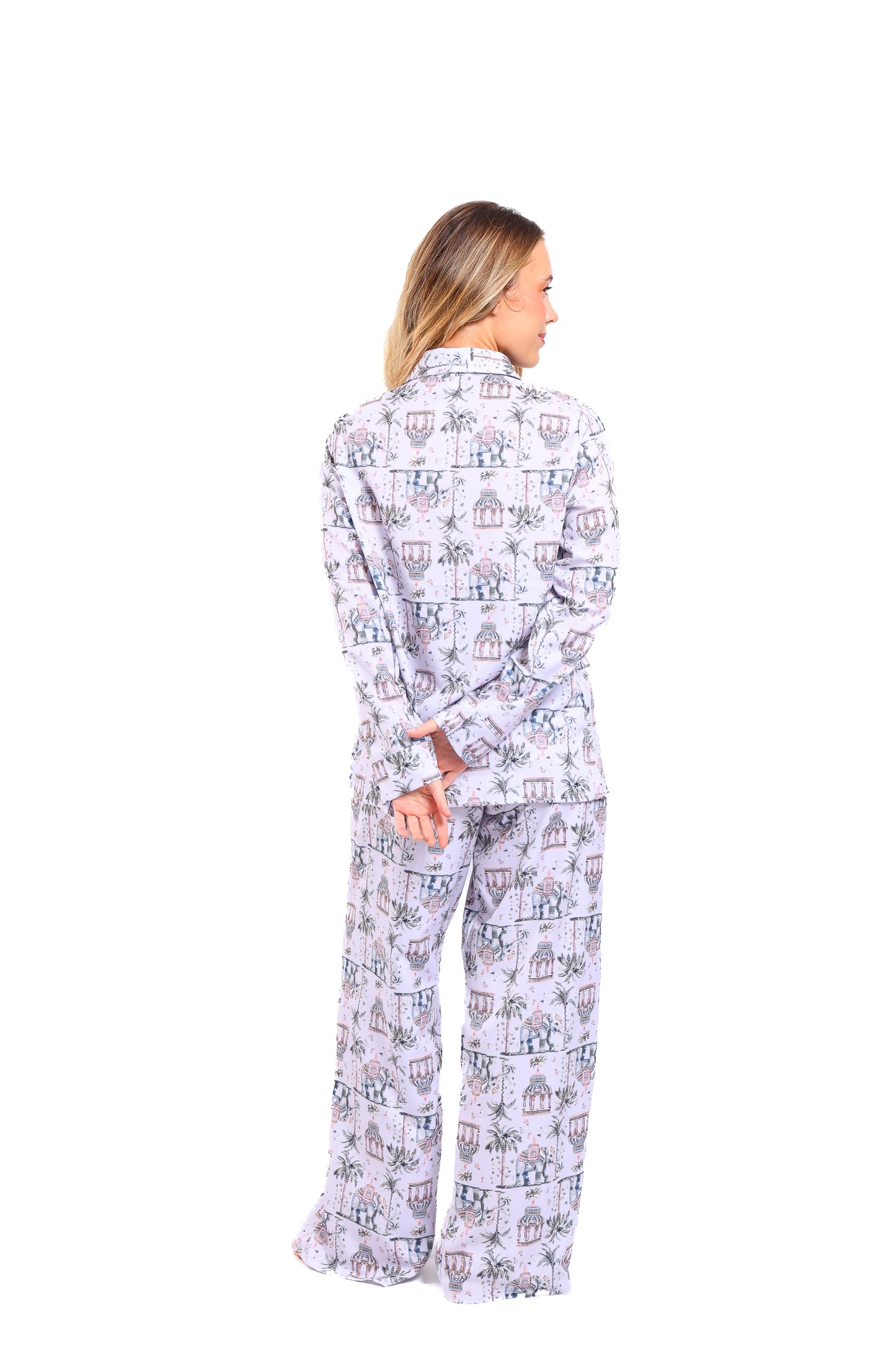Pijama mujer pantalón blusa manga larga