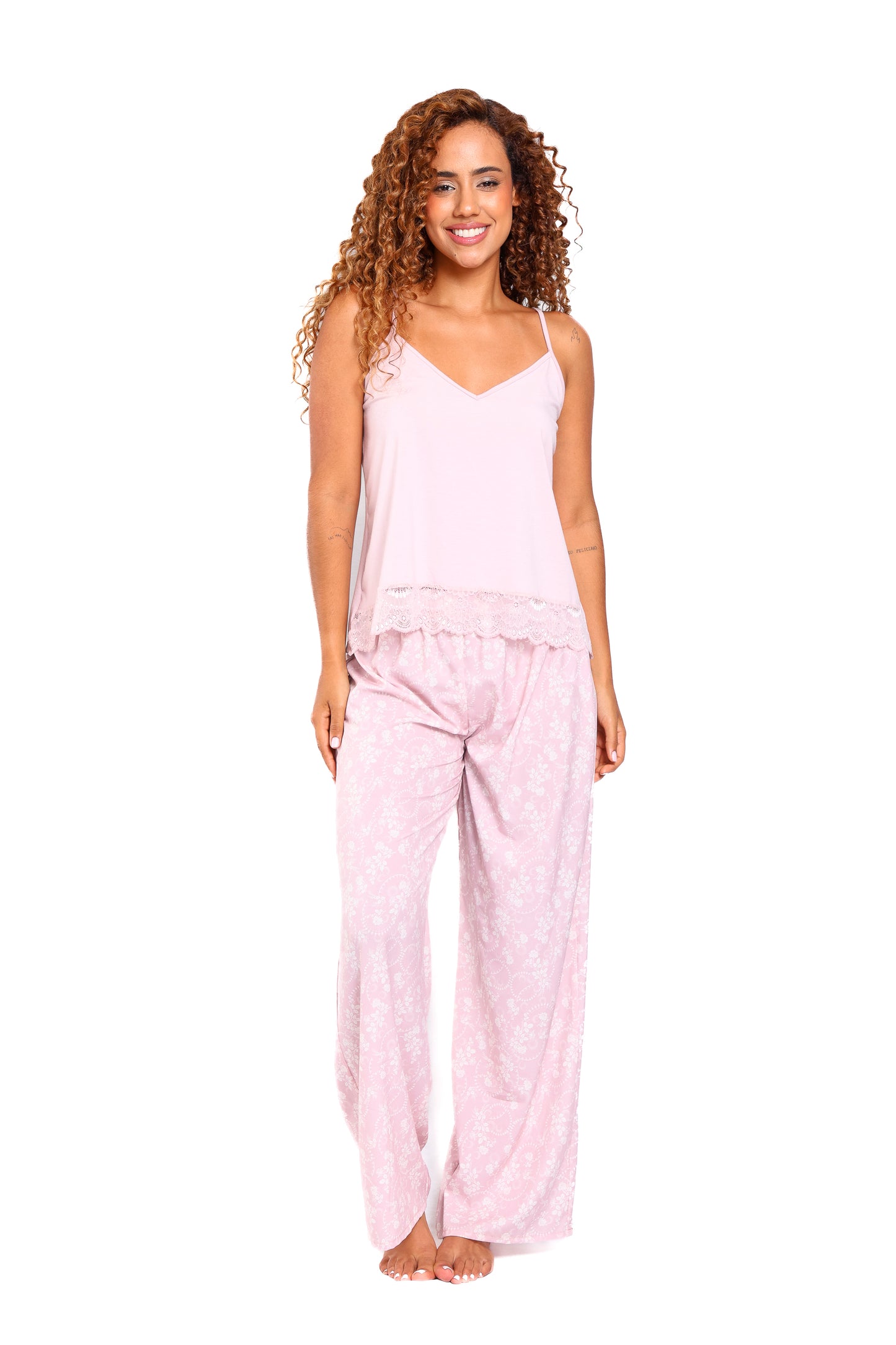 Pijama mujer pantalón blusa tirantes