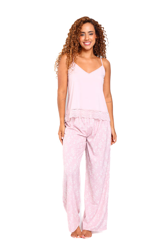Pijama mujer pantalón blusa tirantes