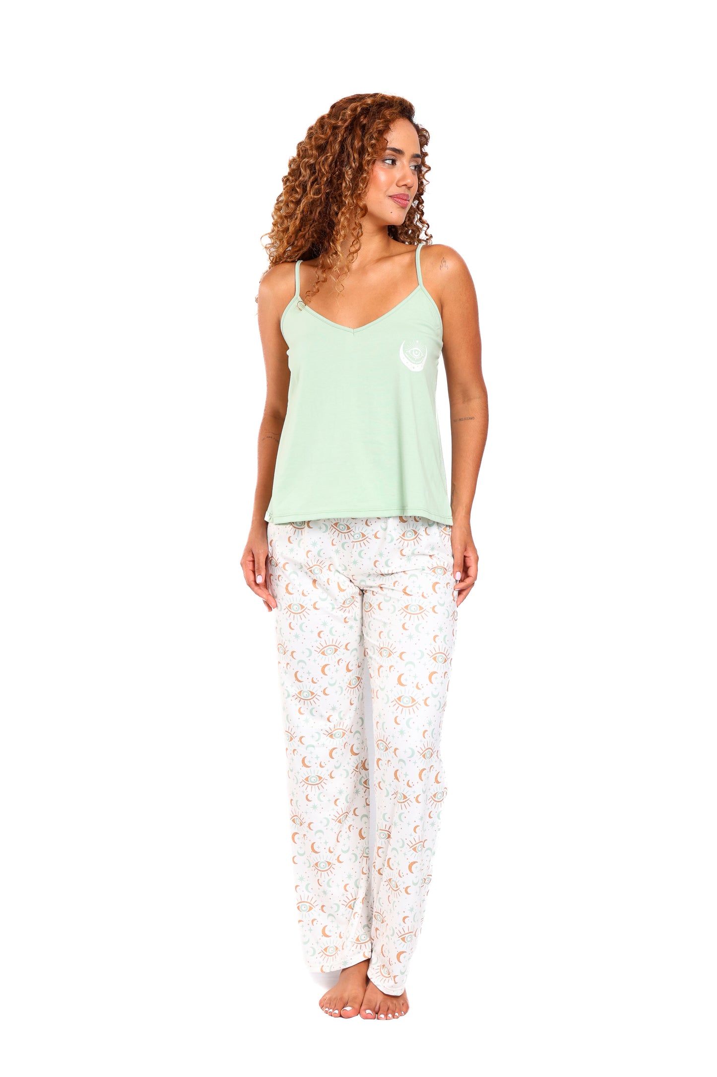 Pijama mujer pantalón blusa tirantes